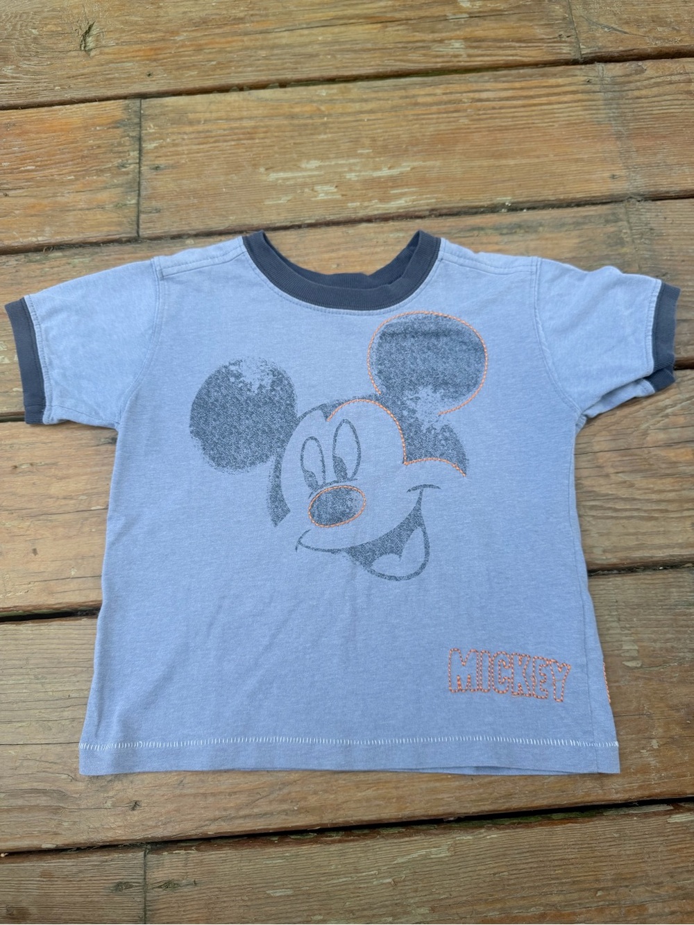 Disney Mickey Mouse Short Sleeve Kids Tee - Blue 3T